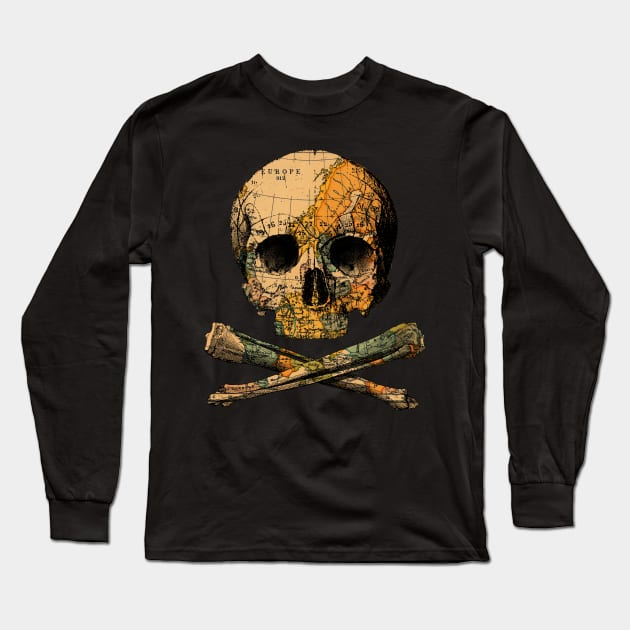 Treasure Map Long Sleeve T-Shirt by Tobe_Fonseca